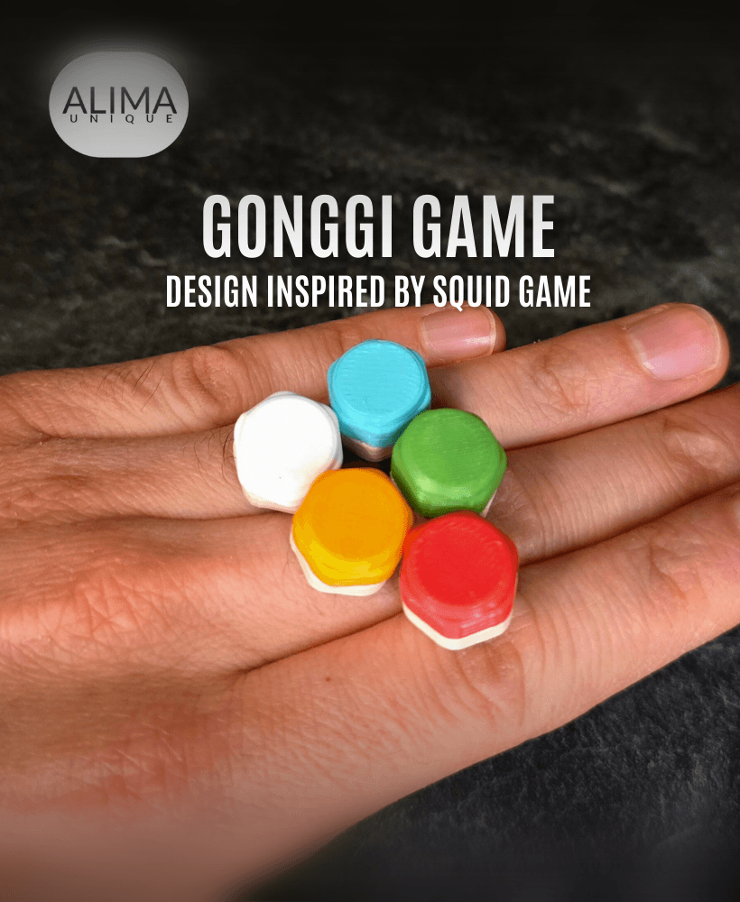 Gonggi Game - Design inspired by Squid Game 3d model