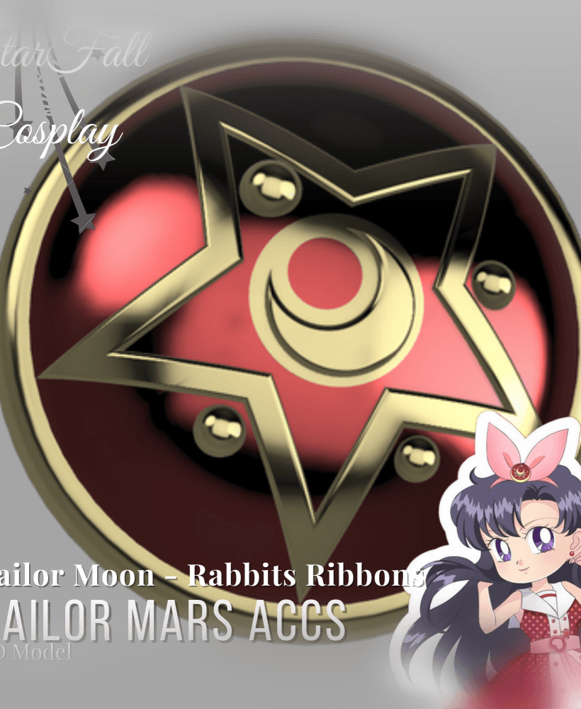 Mars Rabbit Ribbon Cosplay Accessories 3d model