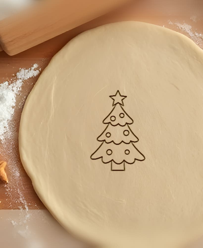 Christmas Tree Cookie Cutter, Biscuit Cutter 3d model