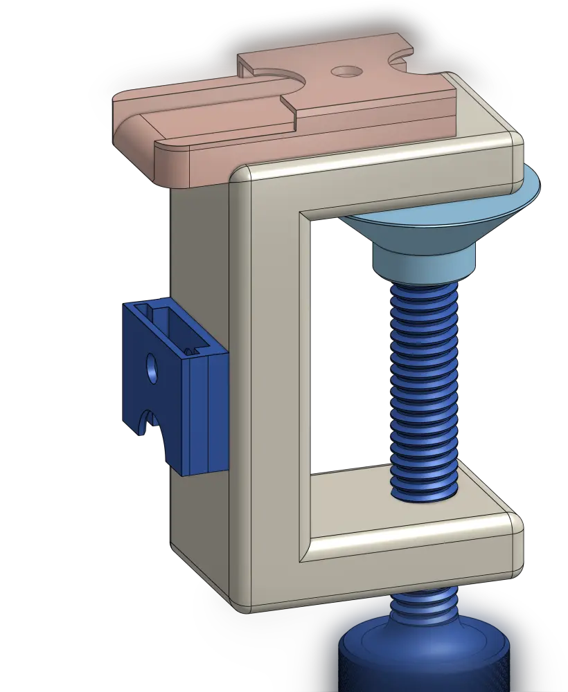 Hot wheels tracks clamp 3d model
