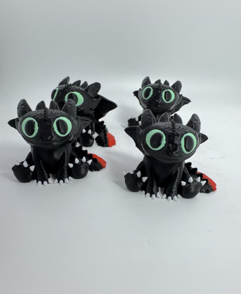 Toothless (3MF INCLUDED, NO SUPPORT) 3d model