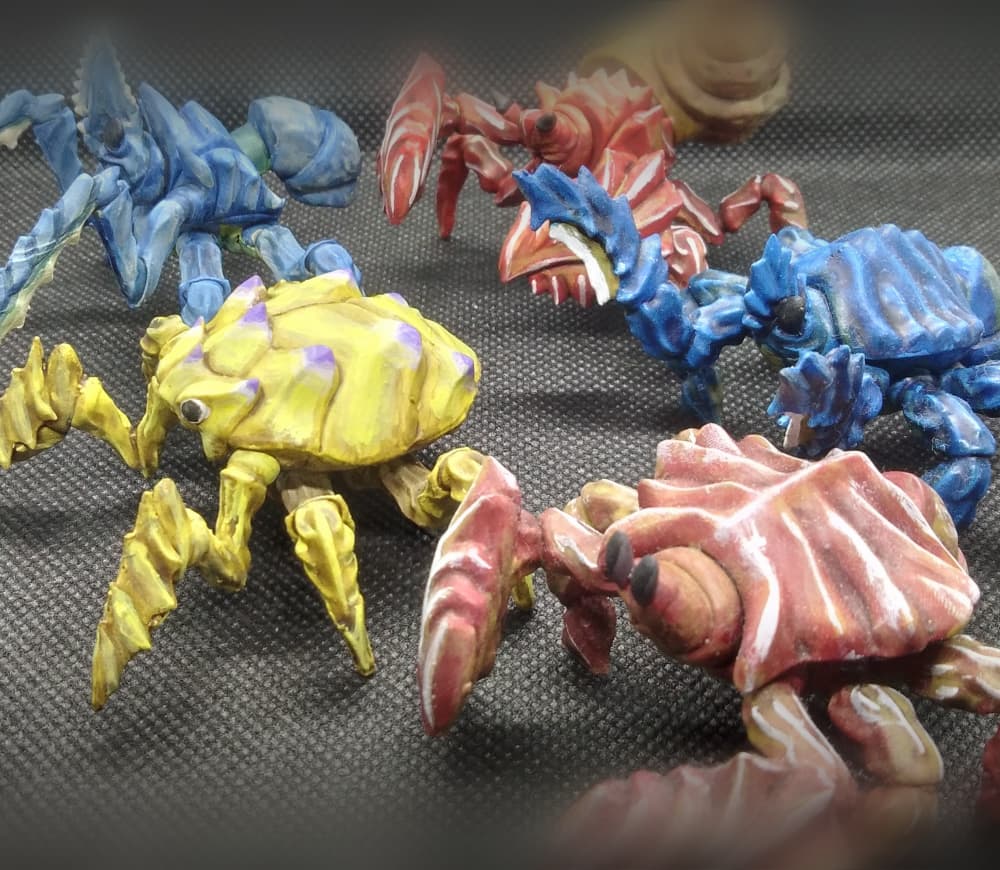 Modular Giant Crab Miniatures Bundle 3d model