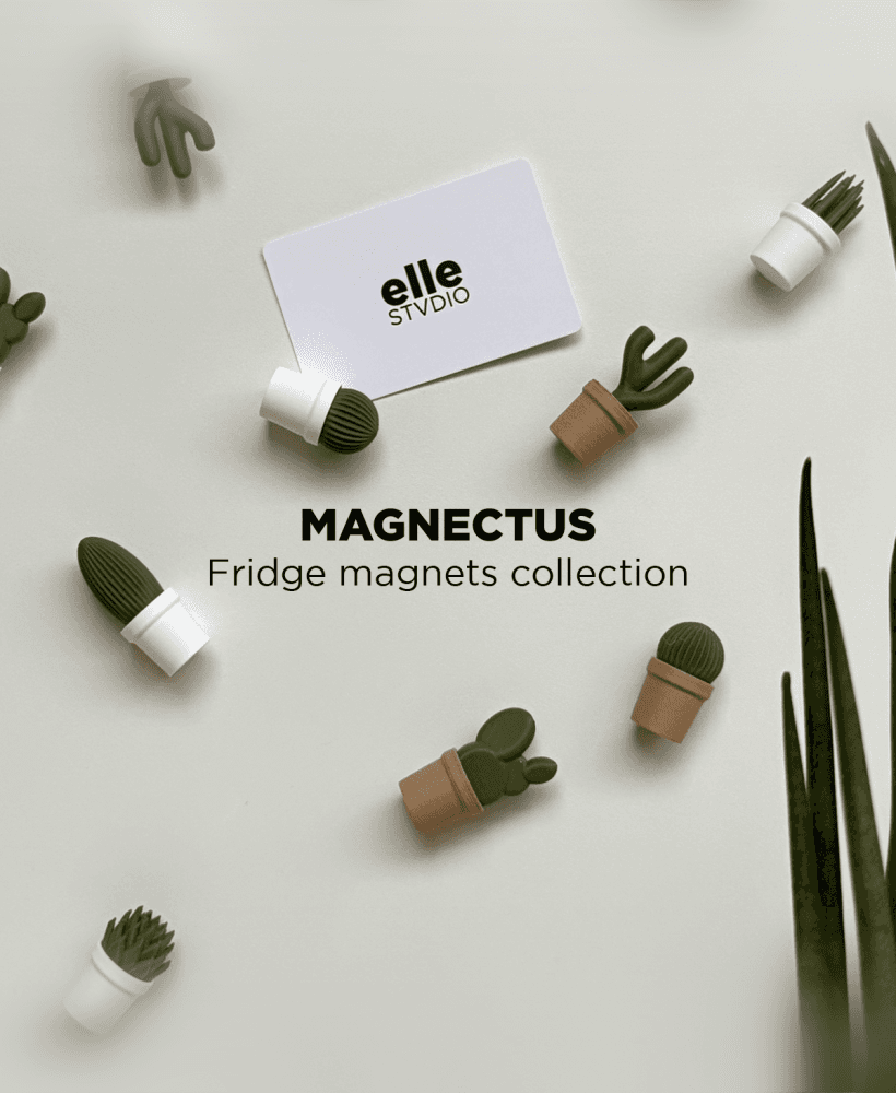 Magnectus collection, fridge magnets. 3d model