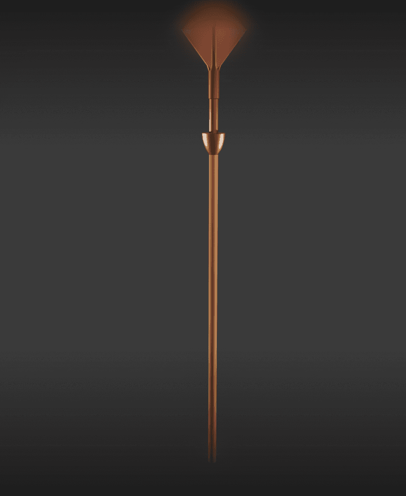 Wizard’s Staff with Crystal – Fantasy Magic Weapon v2 3d model