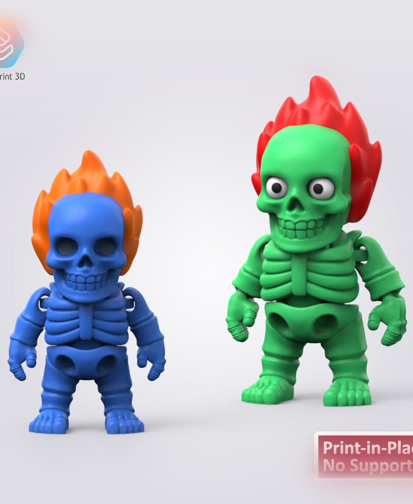 Flexi Fire Skeleton 3d model