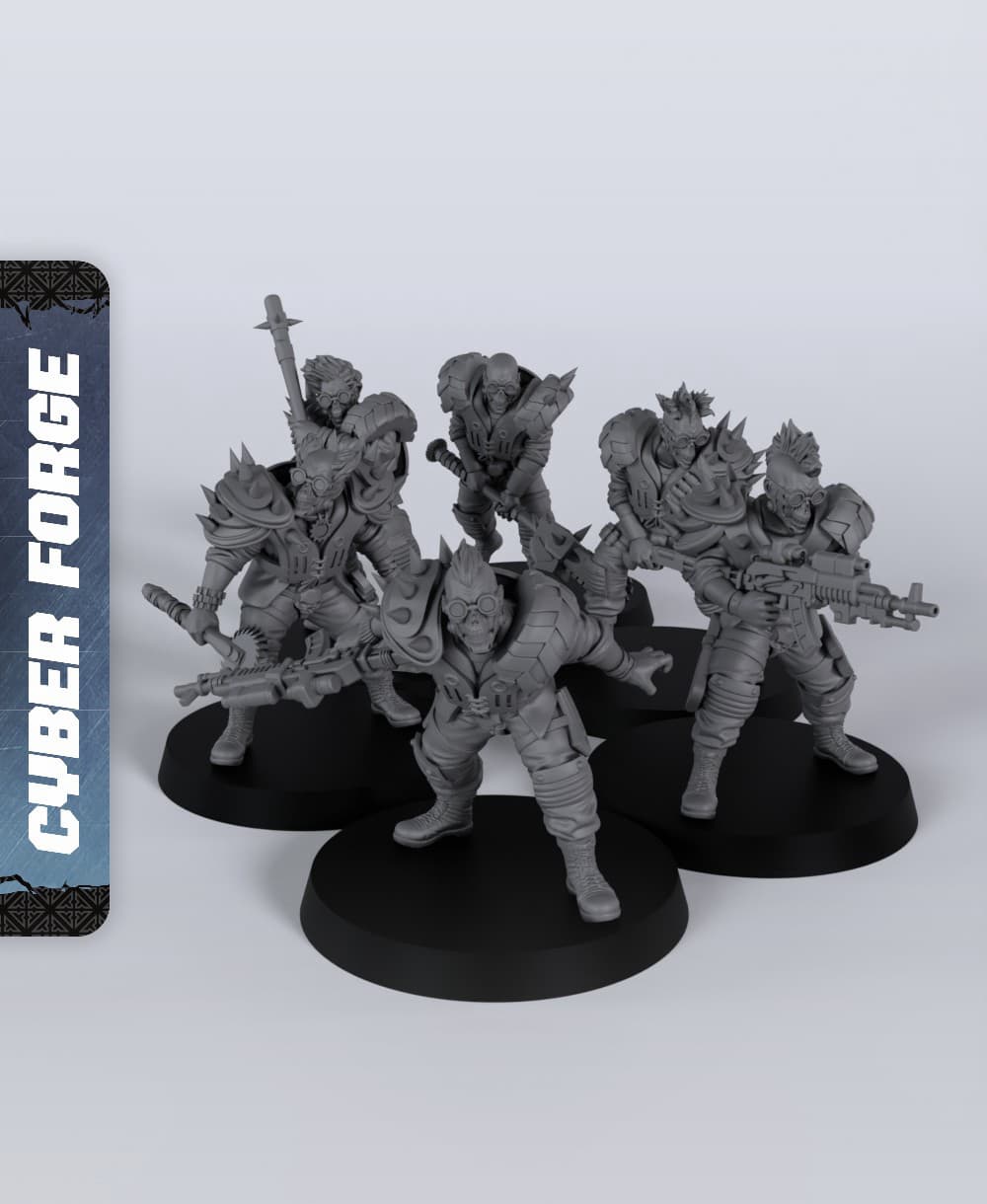 Junkers - With Free Cyberpunk - Sci-Fi Gift Ideas for RPG and Wargamers 3d model