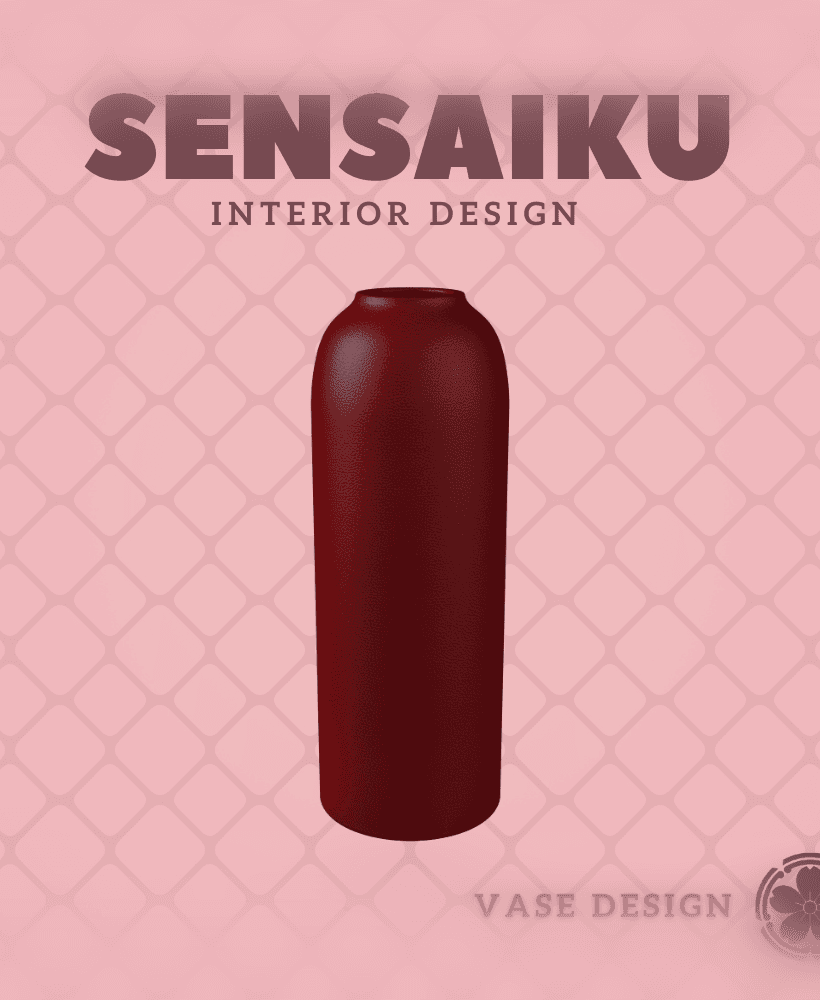 176. Cylinder - V133 - Mason Jar Vase Custom Vase Design - Ikebana Home Decoration 3d model