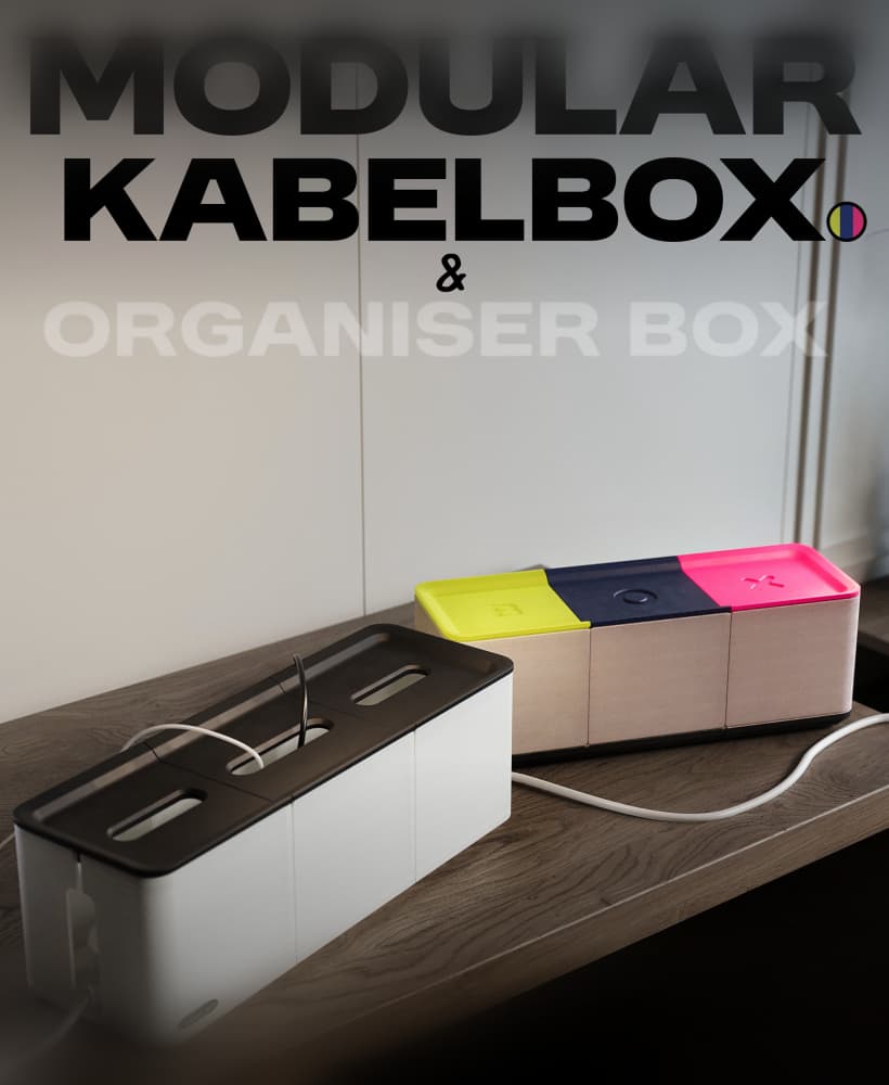 Modular Kabel box and Organiser box 3d model