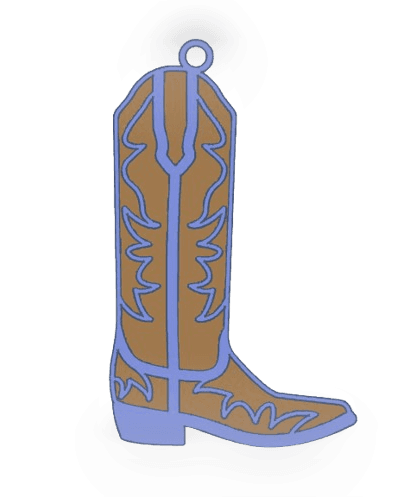 Cowboy Boot - Multicolor.stl 3d model