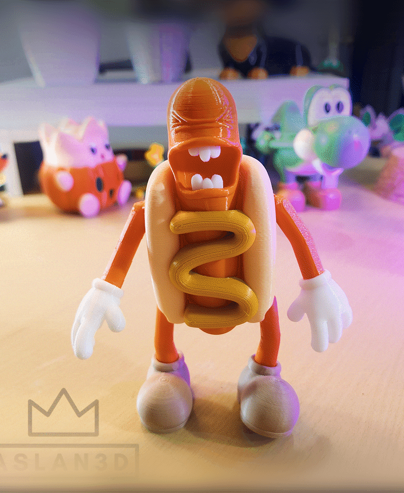 Articulated Hot Dog 3d model