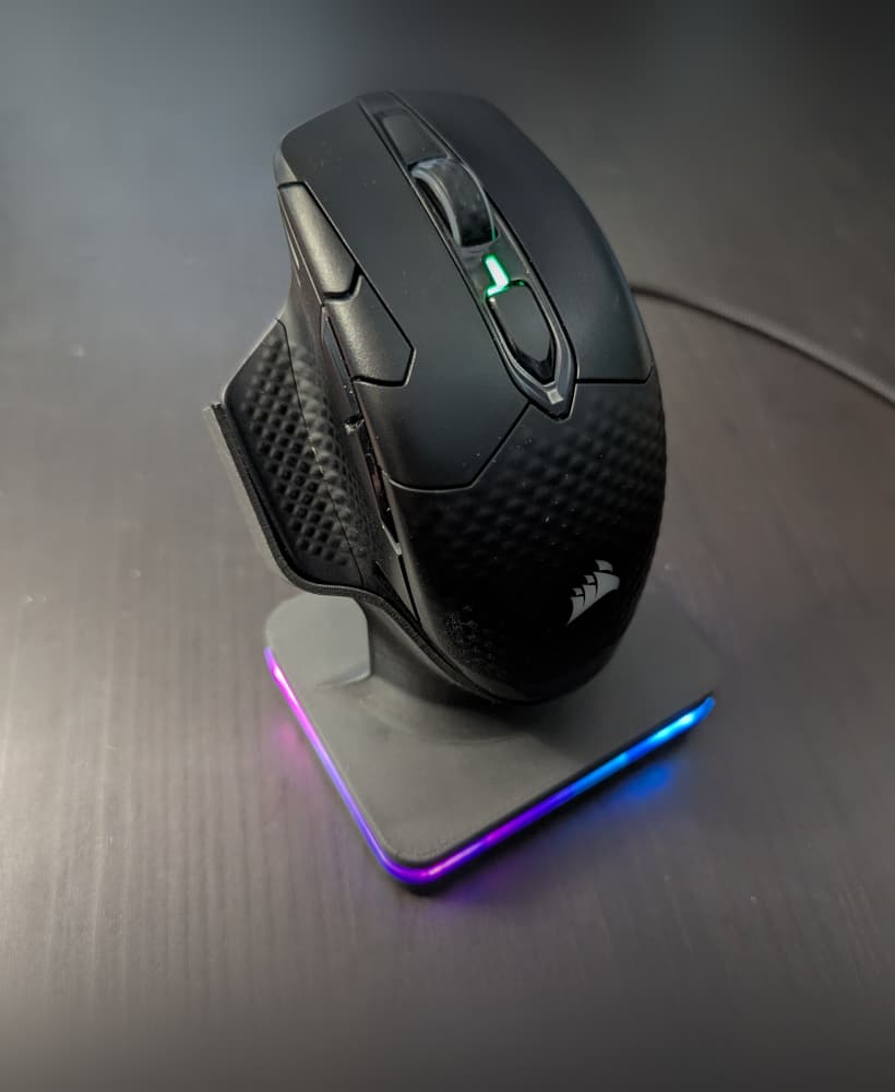 Corsair Dark Core Wireless Charging Stand with RGB lighting 3d model
