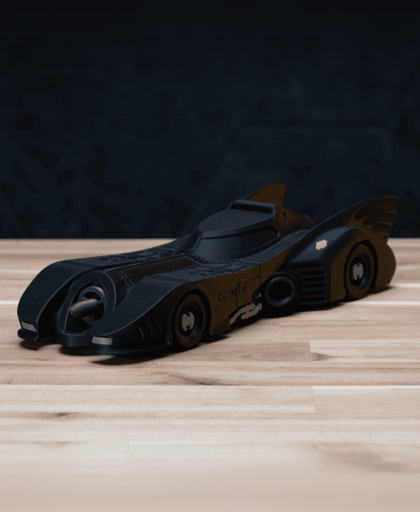 1989 Batmobile - FREE Batman Kit | No Supports, No AMS, No Glue 3d model