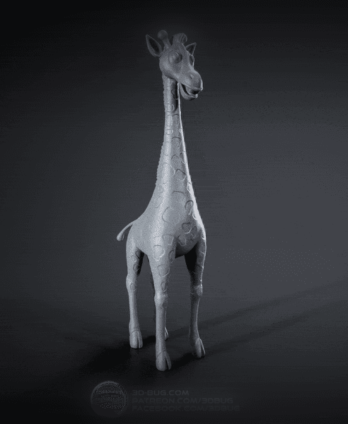Stylized giraffe 3d model