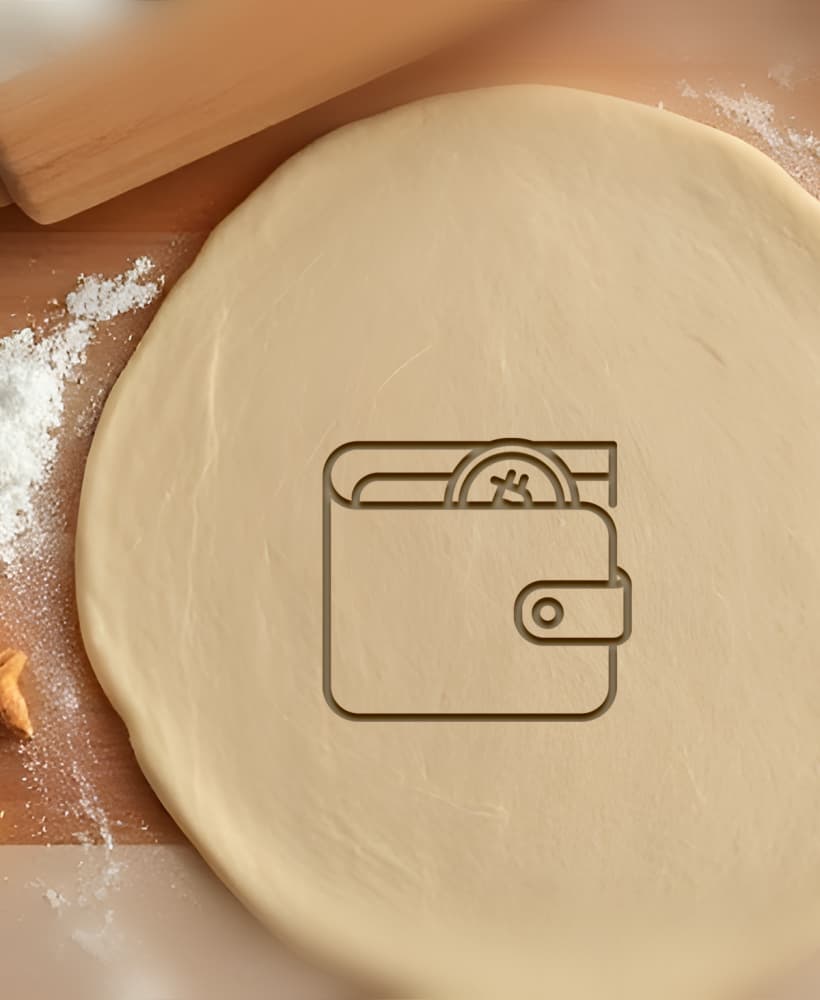 Crypto Wallet Cookie Cutter, Biscuit Cutter 3d model