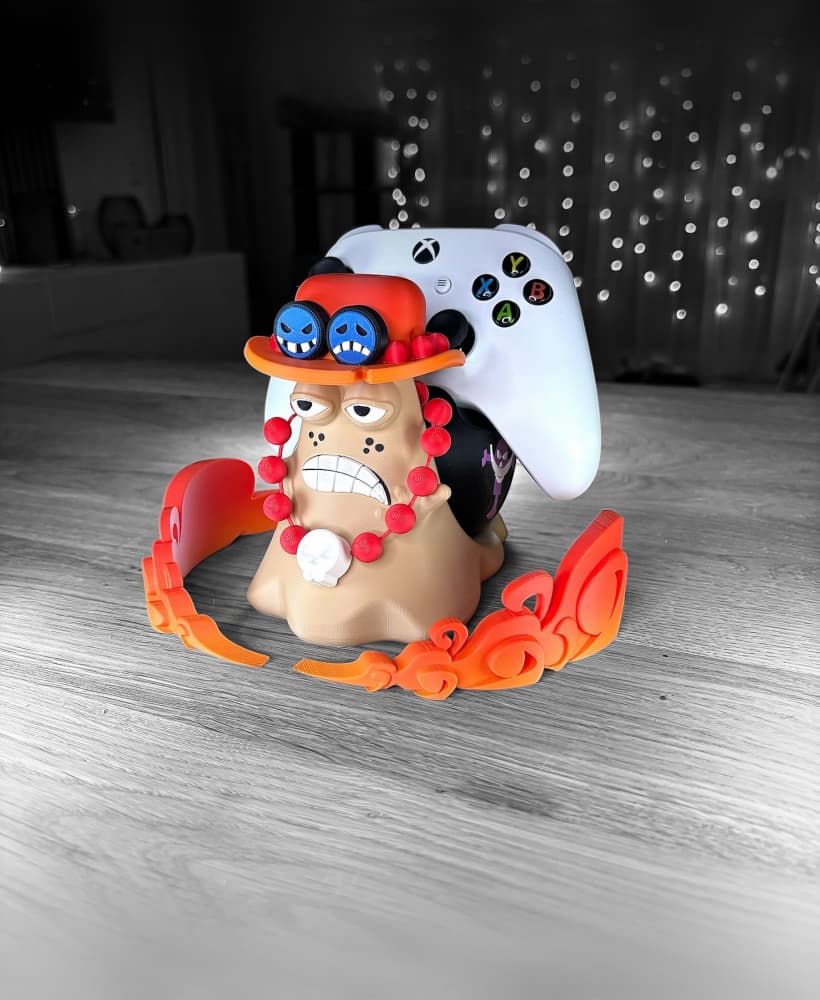 Universal Controller Stand - Inspired by Ace from One Piece - Fan Art 3d model