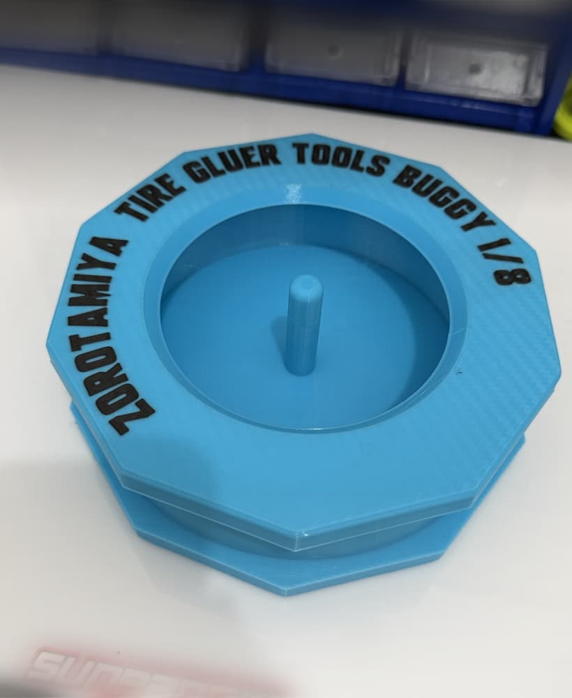 RC Buggy 1/8 Tire Gluer Tool – Precision Glue Jig for RC Tires | Easy & Clean Application 3d model