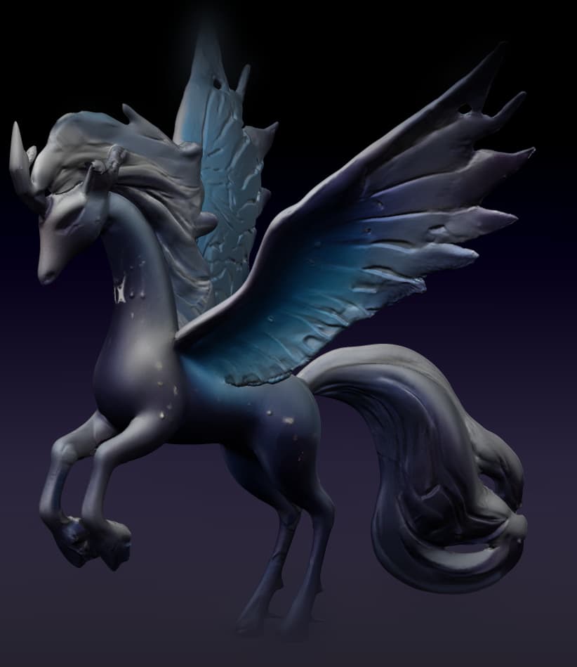 Celestialstride: The Starlight Pegasus - FREE for Personal Use 3d model