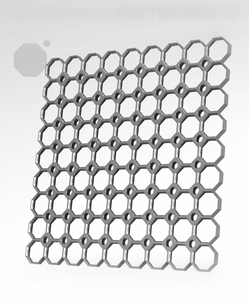 9x9 Multiboard Corner Legacy Tile 3d model