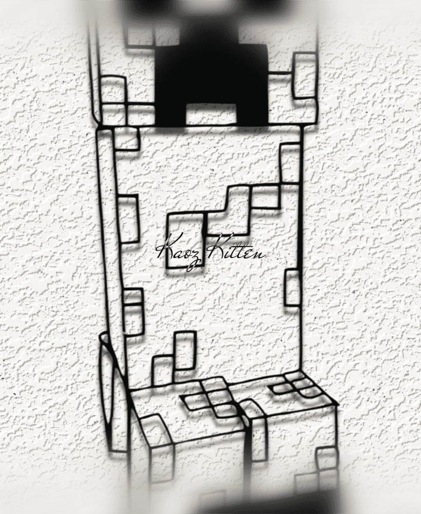 minecraft creeper a wall art home decor 3d model