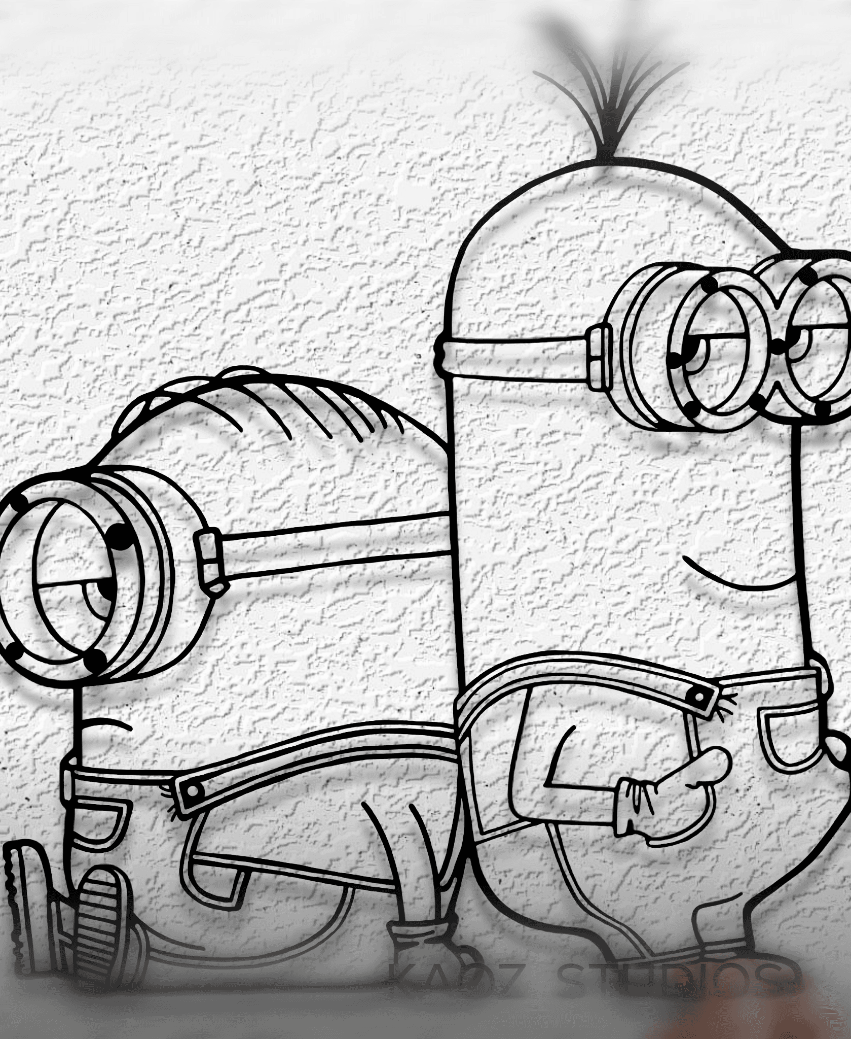 Minnions wall art Despicable Me wall decor disney pixar farnart 3d model