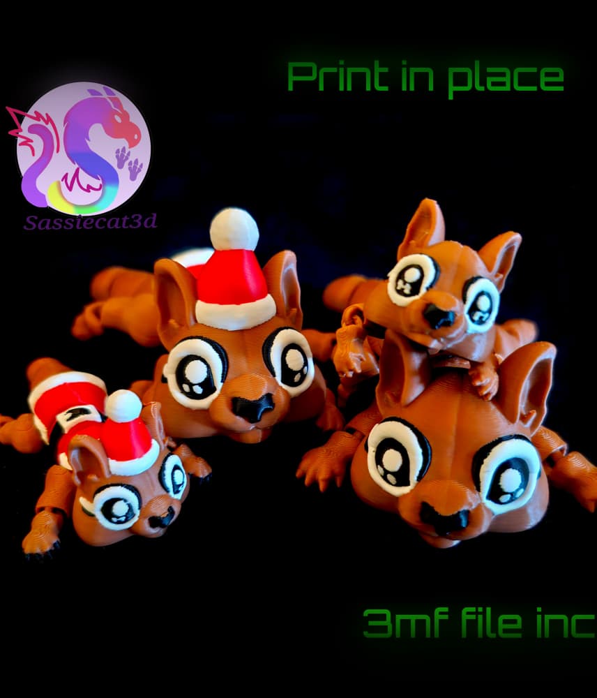 Chipmunk and Christmas Chipmunk *Personal Use* 3d model