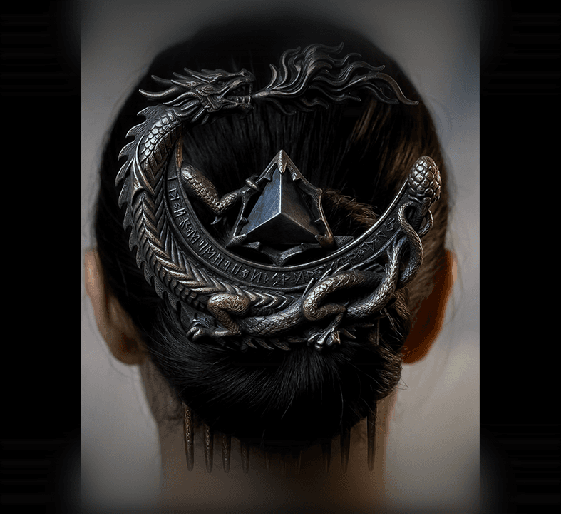 Dragons_Hair_Comb.3mf 3d model