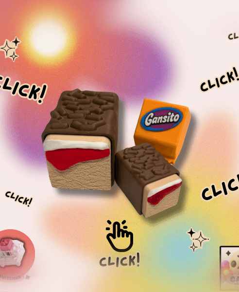 Gansito Inspired Clickers 3d model