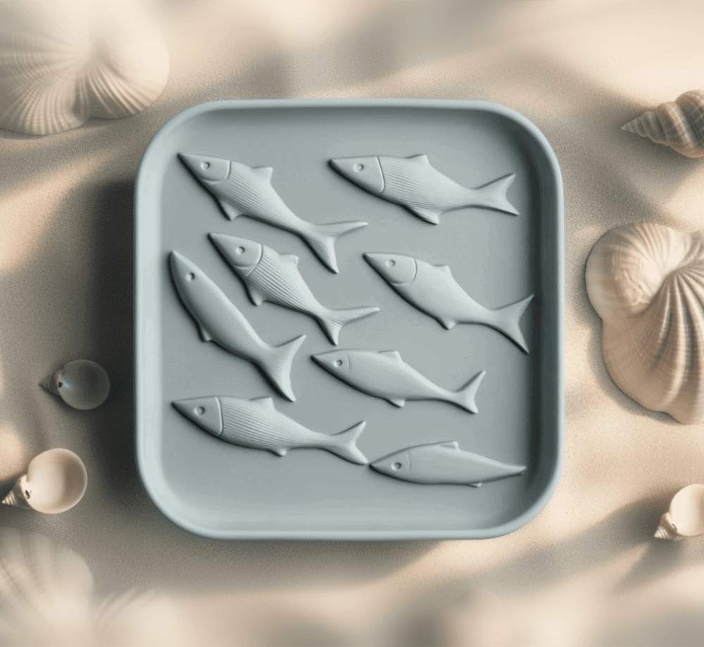 Ocean Breeze Tray — Nautical Fish-Inspired Decorative Tray for Coastal Home Decor 3d model