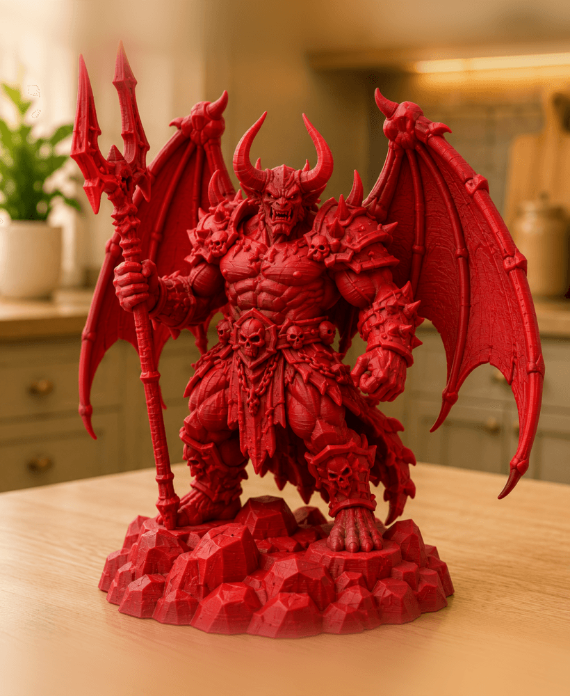 Red Winged Demon Lord STL 3d model