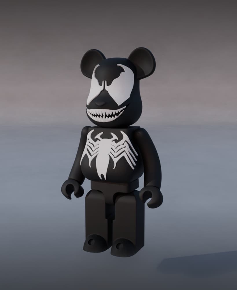 Venom Bearbrick 3d model