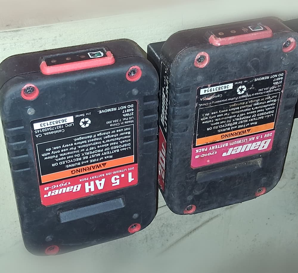 Bauer (Harbor Freight) Battery Holder 3d model