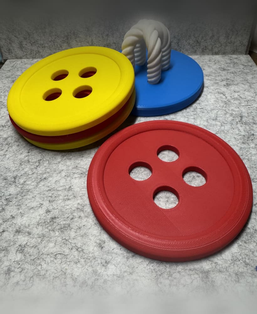 Button Coaster Set 3d model
