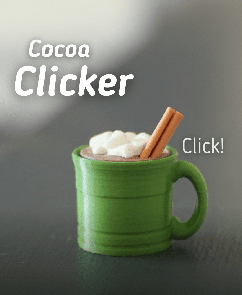 Hot Cocoa Clicker - Ludo toy - Fidget toy 3d model