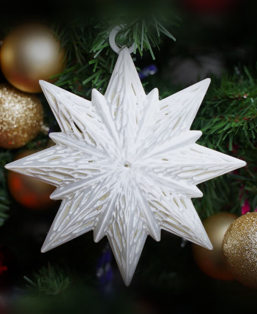 Voronoi Tree Star Ornaments 3d model