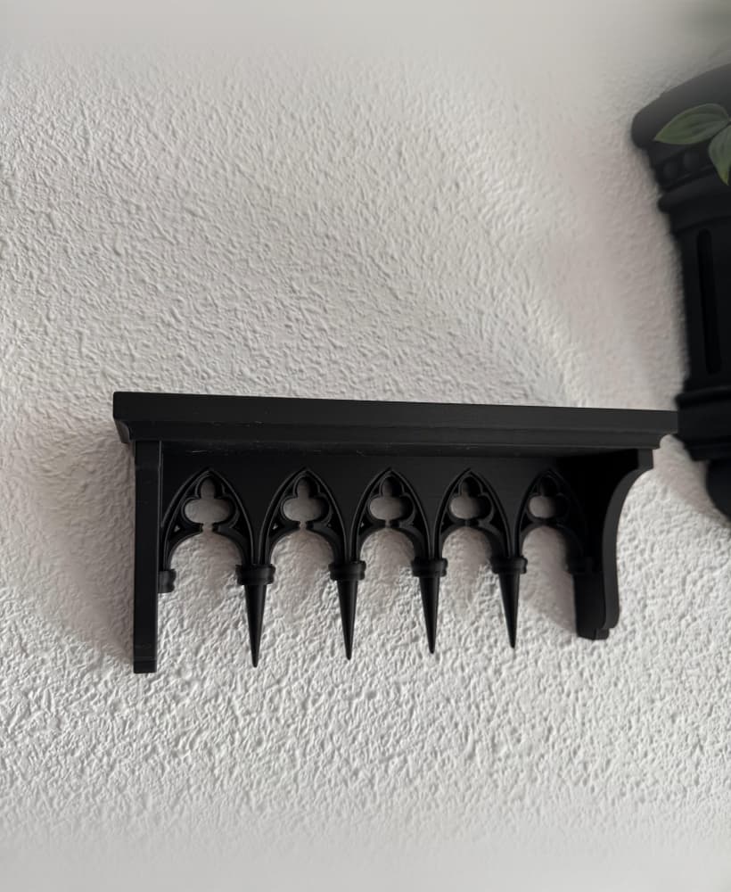 Cloister Shelf Gothic Cathedral Shelf 3d model