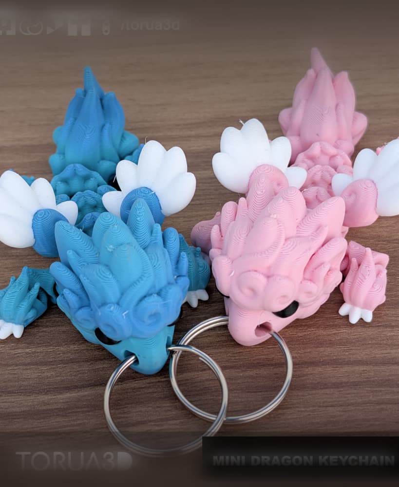 Mini dragon keychain 026 3d model