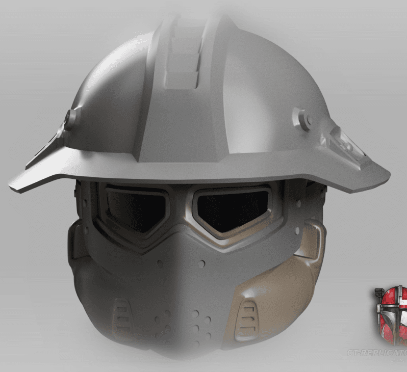 Helldivers 2 - CPG-48 Sapper Helmet Cosplay 1:1 Replica 3d model