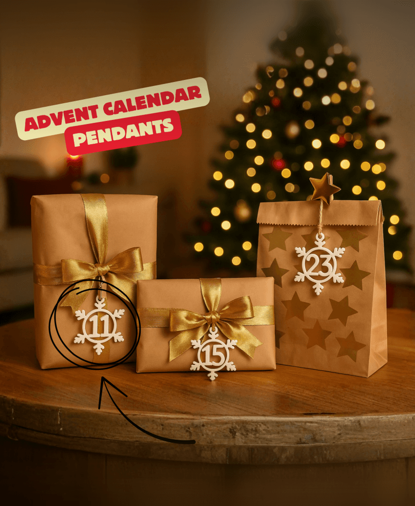 ADVENT CALENDAR PENDANTS / CHRISTMAS DECOR / HOMEDECOR / SELFMADE CALENDAR 3d model