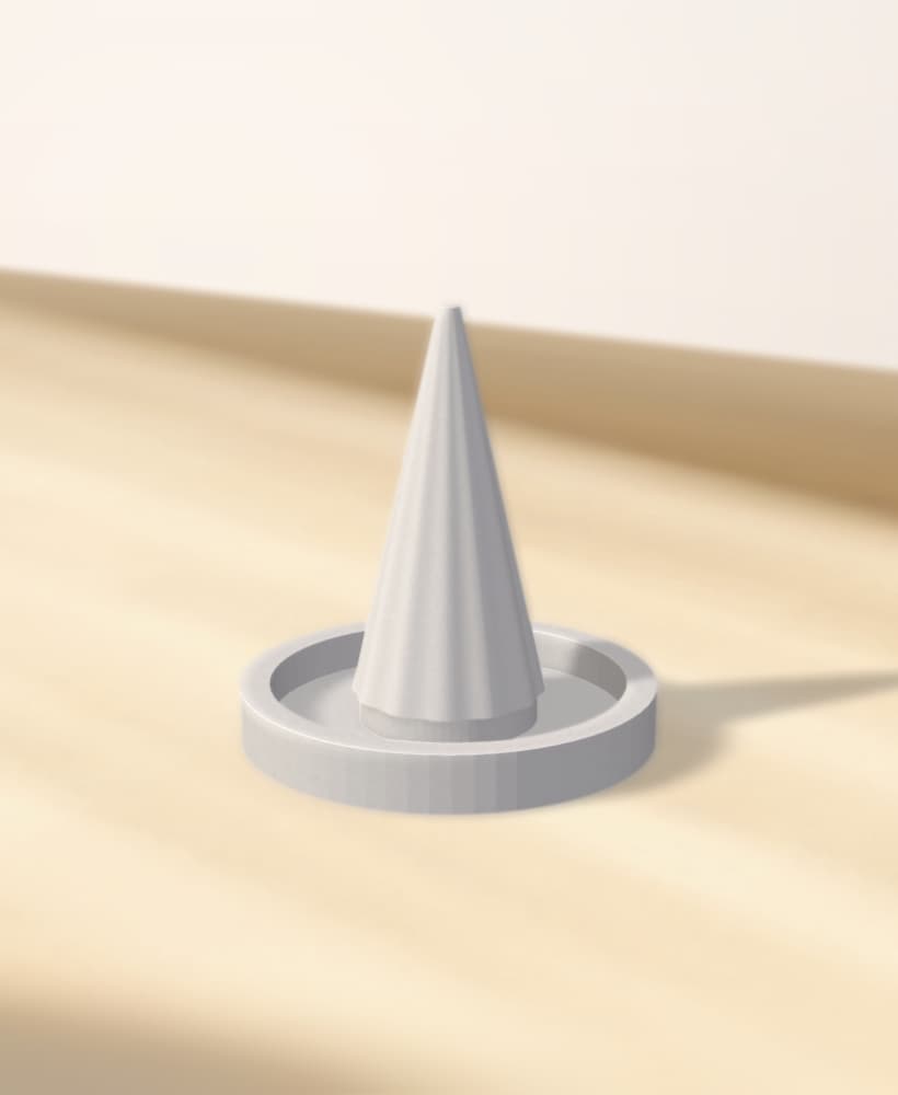 Ring & Trinket Dish | Minimalist Japandi Catch-All 3d model