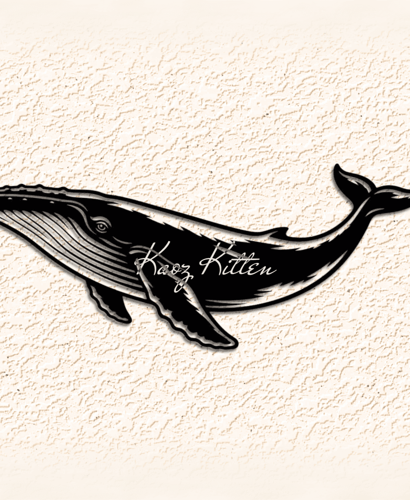 Blue Whale wALL art Home Decor 3d model