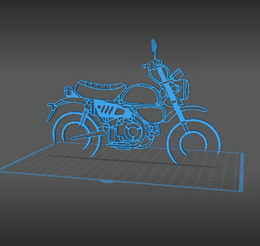 Honda - Monkey 125 Wall Art 3d model