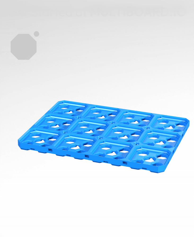 4x3 CU - Multibin Base Plate 3d model