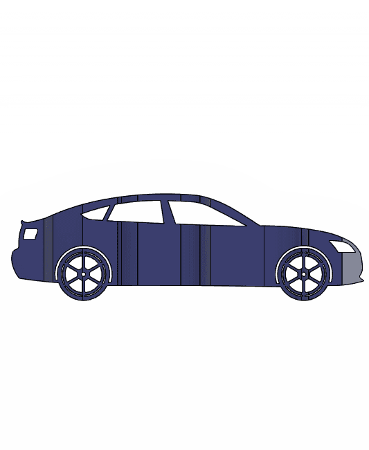 A5 2021 3D Car Flip Art Desk Display 3d model