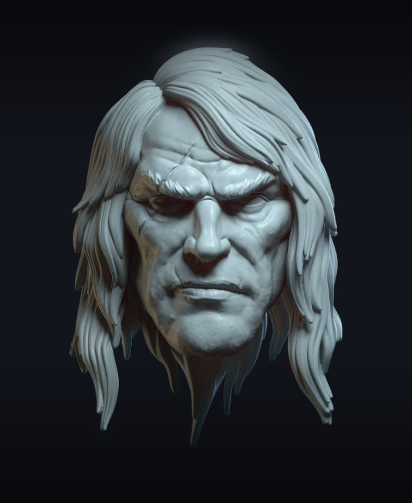 Outback v2 Action Figure Head 3d model