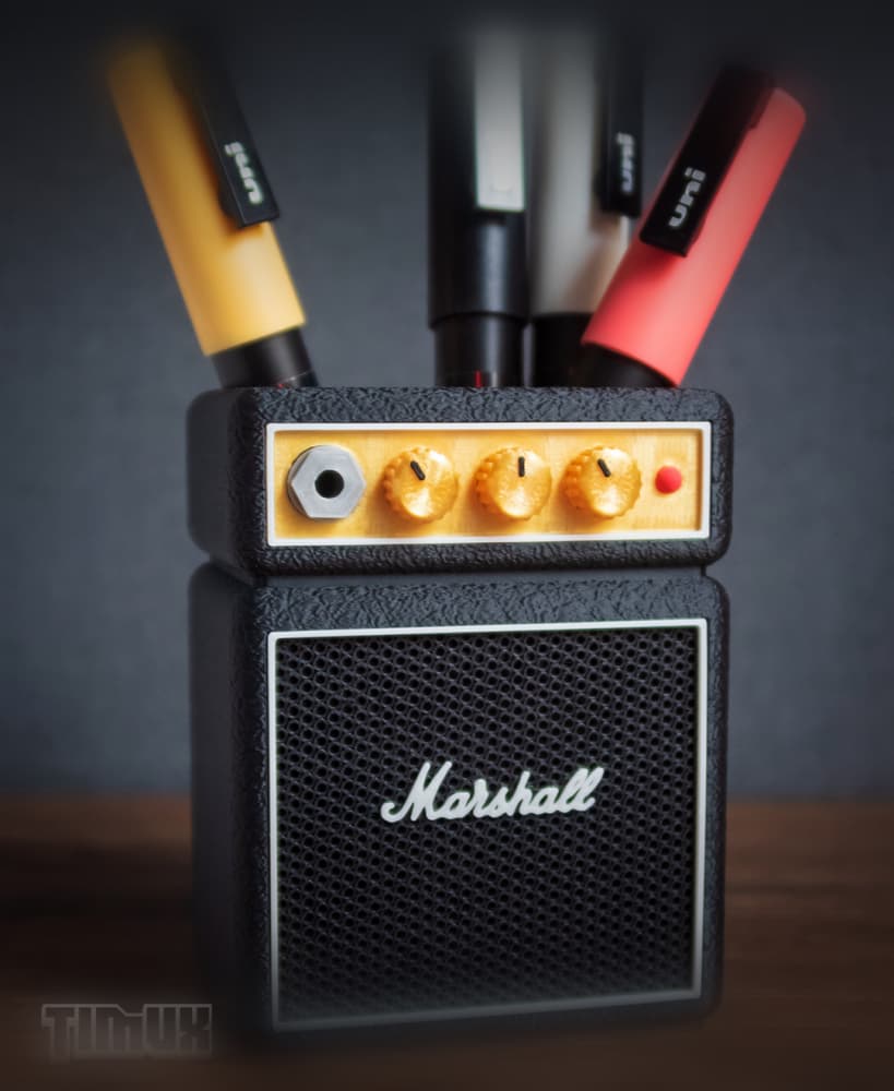 VINTAGE AMPLIFIER PEN HOLDER 3d model
