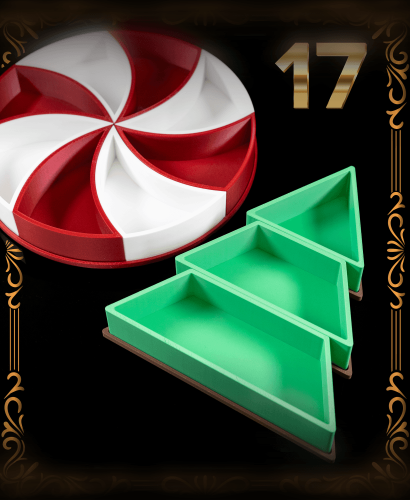 Holiday Organizers with Removable Trays - Christmas Day 17 3d model