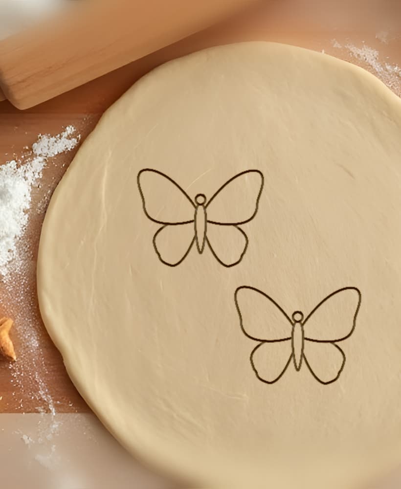 Butterfly Cookie Cutter, Biscuit Cutter 3d model