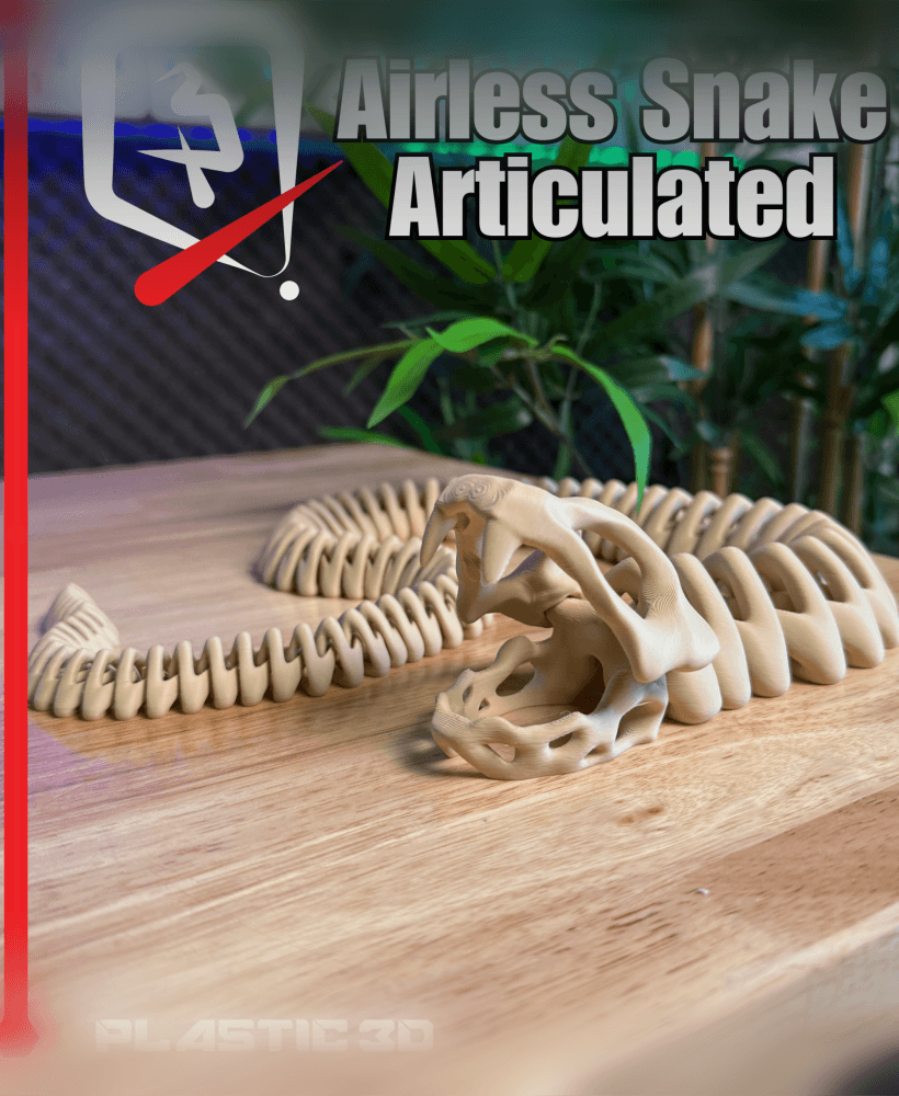 Articulated Airless Snake 3d model