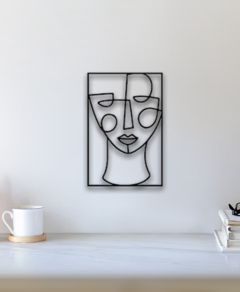 Abstract Face Wall Art 3d model