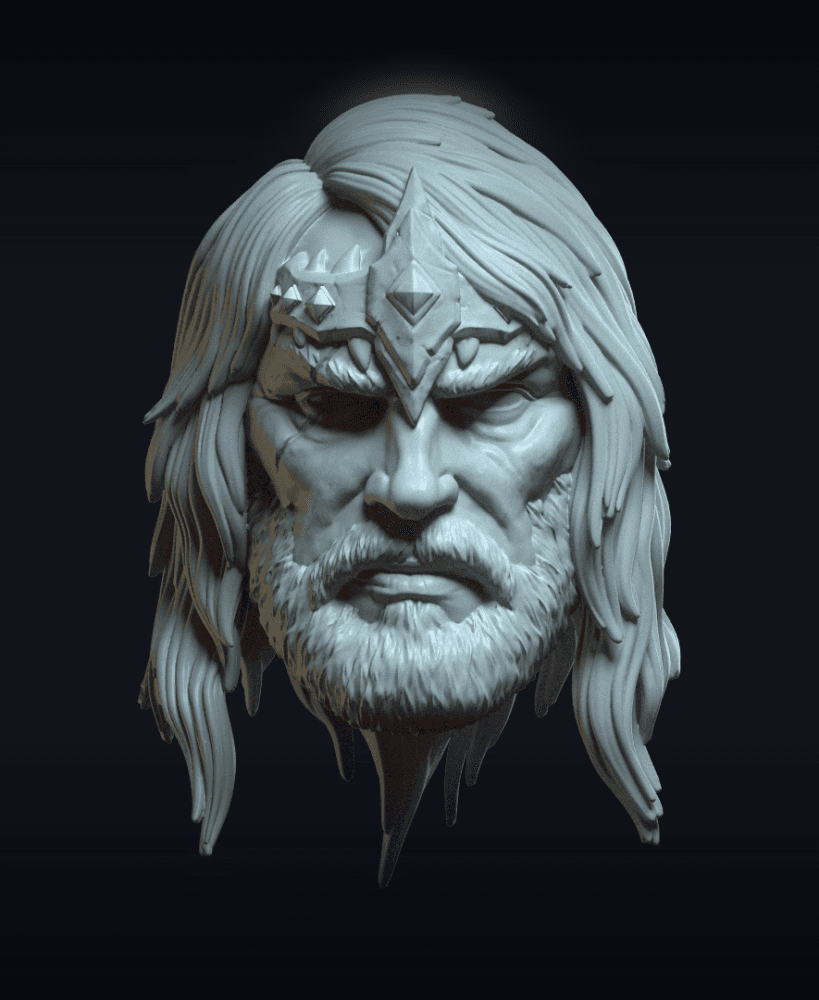 Outback v6 Action Figure Head 3d model